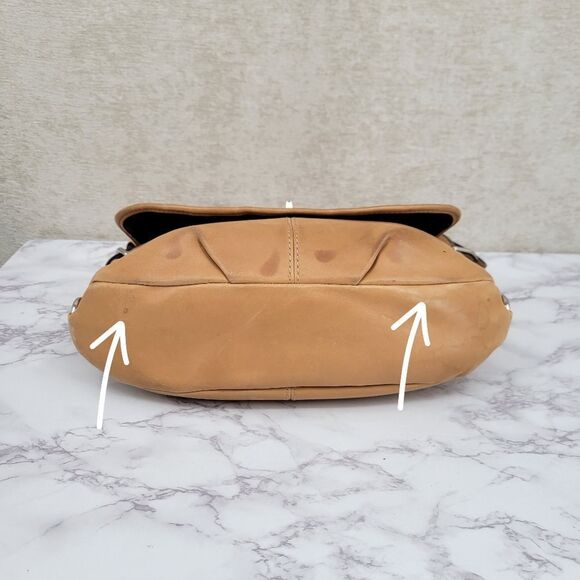 Coach Legacy Leather Turnlock Convertible Purse Tan F15170 Crossbody Shoulder - Picture 7 of 16